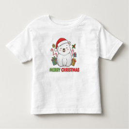 Camiseta Cute Christmas Polar Bear Illustration
