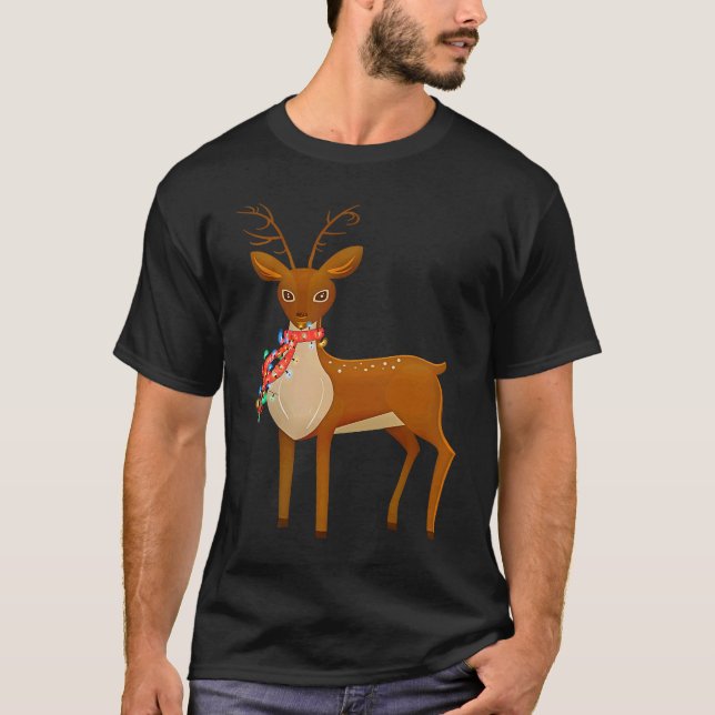 Camiseta Cute Christmas Reindeer Sweet Deer (Frente)