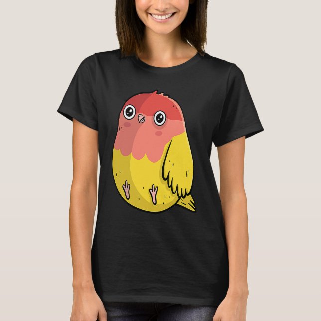 Camiseta Cute Chubby Lutino Lovebird  For Bird (Frente)