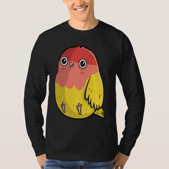 Camiseta Cute Chubby Lutino Lovebird  For Bird (Frente)