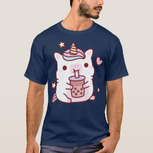 Camiseta Cute Chubby Unicorn Adora Boba Milk Tea