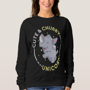 Camiseta Cute Chubby Unicorn Rhino Animal Kids