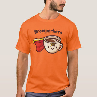 Camiseta Cute Coffee Cup Superhero
