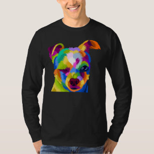 Camiseta Cute Colorful Chihuahua Puppy Face Pop Art Portrai