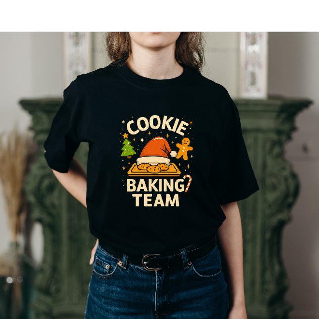 Camiseta Cute Cookie Baking Team Christmas Design (Criador carregado)