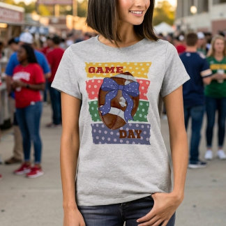Camiseta Cute Coquette Dia de Jogo Futebol | Pontinhos na M