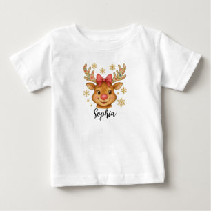 Camiseta Cute Coquette Floral Natal Rena