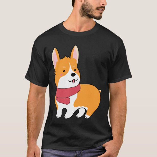Camiseta Cute Corgi 527 (Frente)
