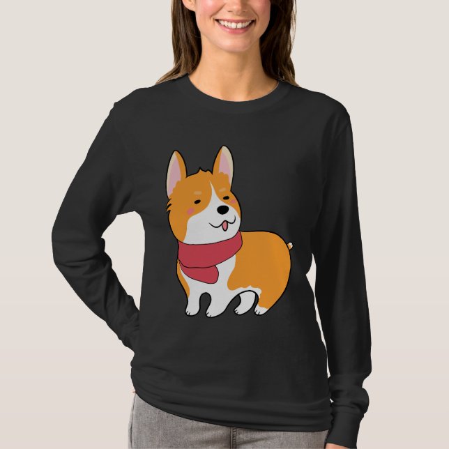 Camiseta Cute Corgi 527 (Frente)
