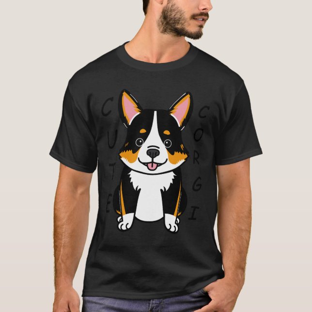 Camiseta Cute Corgi 629 (Frente)