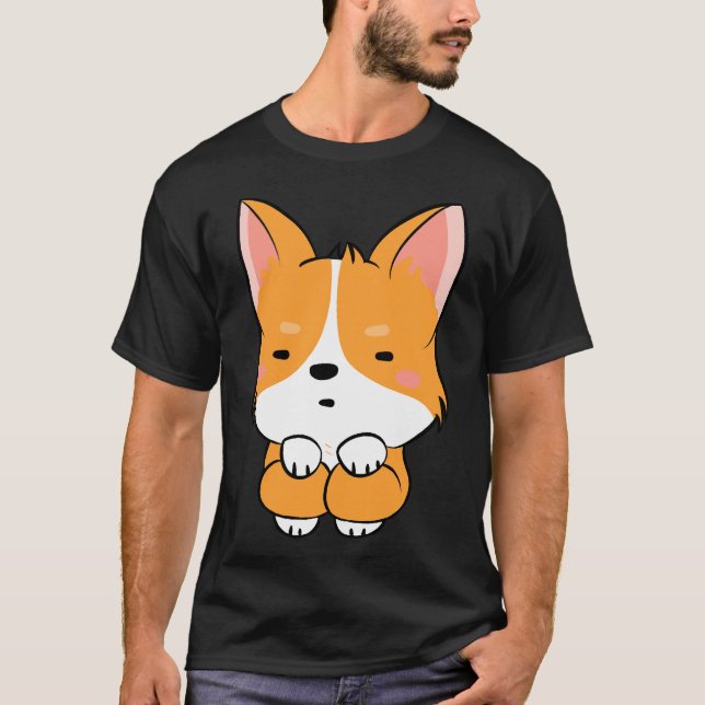 Camiseta Cute Corgi  740 (Frente)