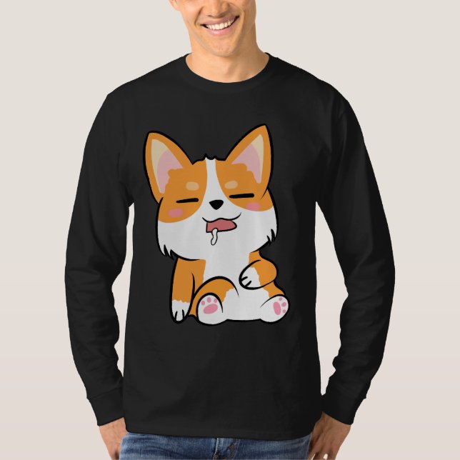 Camiseta Cute Corgi 743 (Frente)