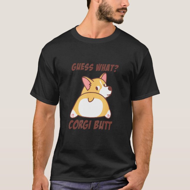 Camiseta Cute Corgi Butt (Frente)