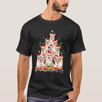 Camiseta Cute Corgi Christmas Tree Dog Santa Xmas Tee Pajam