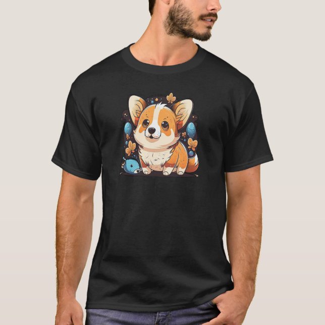 Camiseta Cute Corgi Cool Pembroke Welsh Corgi  12 (Frente)