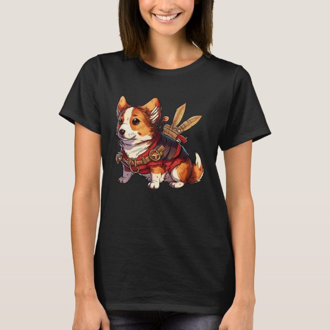 Camiseta Cute Corgi Cool Pembroke Welsh Corgi  3 (Frente)