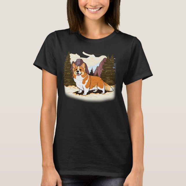 Camiseta Cute Corgi Cool Pembroke Welsh Corgi  7 (Frente)