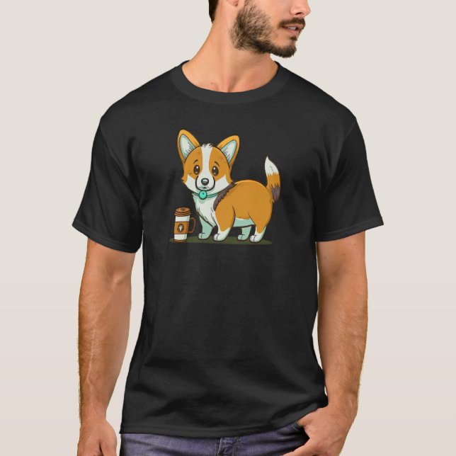 Camiseta Cute Corgi Cool Pembroke Welsh Corgi  8 (Frente)