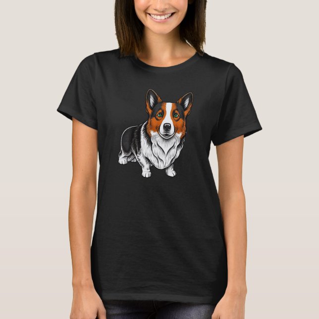 Camiseta Cute Corgi Cool Pembroke Welsh Corgi  9 (Frente)