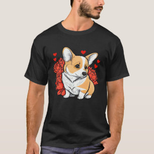 Camiseta Cute Corgi do Dia dos Namorados Legal Pembroke Wel