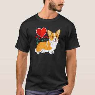 Camiseta Cute Corgi do Dia dos Namorados Legal Pembroke Wel