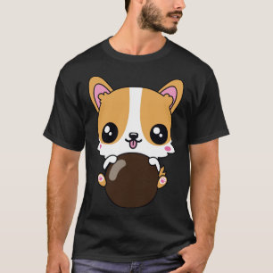 Camiseta Cute Corgi Floating On Boba