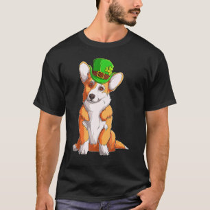 Camiseta Cute Corgi Irish Pub C Dia de São Patrício Women K