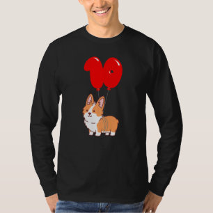 Camiseta Cute Corgi Pembroke 10º Aniversário Crianças Balão