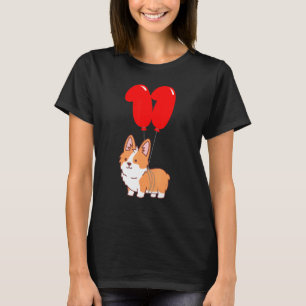 Camiseta Cute Corgi Pembroke 11 Birthday Kids Balloon P