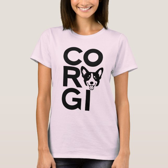 Camiseta "Cute & Corgi Proud" (Frente)