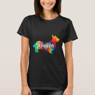 Camiseta Cute Corgi Psychedelic Art Hippy Dog Mama