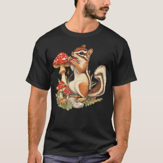 Camiseta Cute Cottagecore Chipmunk Mushroom Aesthetic Natur