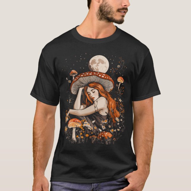 Camiseta Cute Cottagecore Cogumelo (Frente)