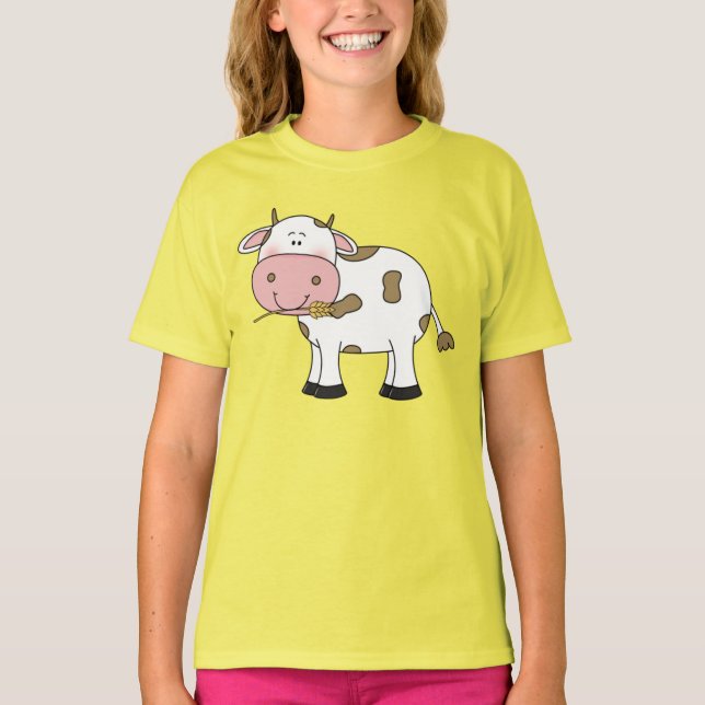 Camiseta Cute Cow Design Adorable Farm Animal Art for Cow  (Frente)