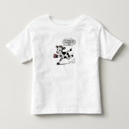 Camiseta Cute Cow Responsibility Toddler tShirt