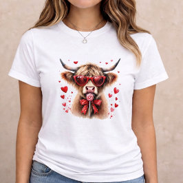 Camiseta Cute Cow Valentine Gift