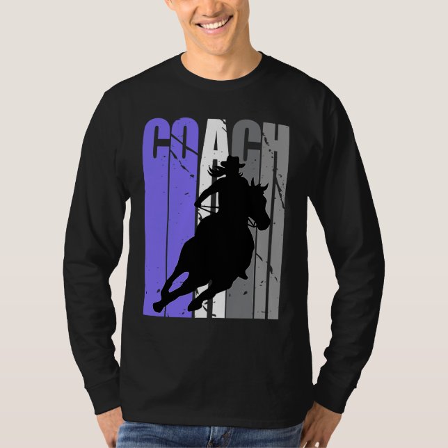 Camiseta Cute Cowgirl Coach Instructor Cow Girls Rides Hors (Frente)