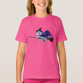 Camiseta Cute Crianças de Persa Branco Bruxa
