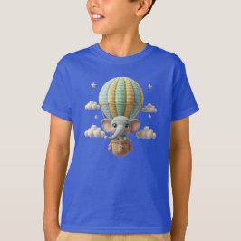 Camiseta Cute Crochet Elephant in Hot Air Balloon Amigurumi