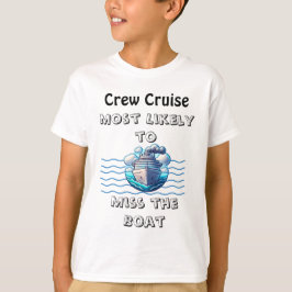 Camiseta Cute Cruise Teal Miss the Boat Personalize