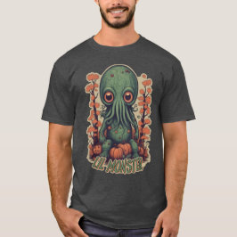 Camiseta Cute Cthulhu em Pumpkin Patch Vintage Style Tee