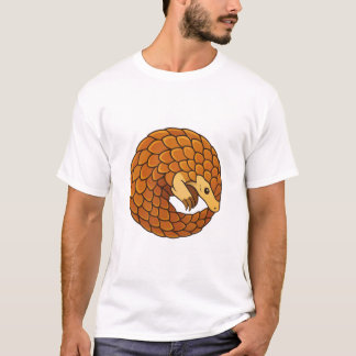 Camiseta Cute Curled Pangolin Introvert Animal