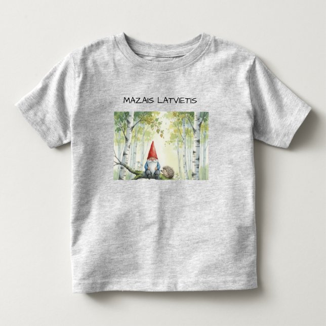 Camiseta Cute Custom Latvian Latvietis gnome (Frente)