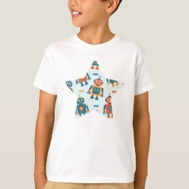 Camiseta Cute Customizable Robot Print