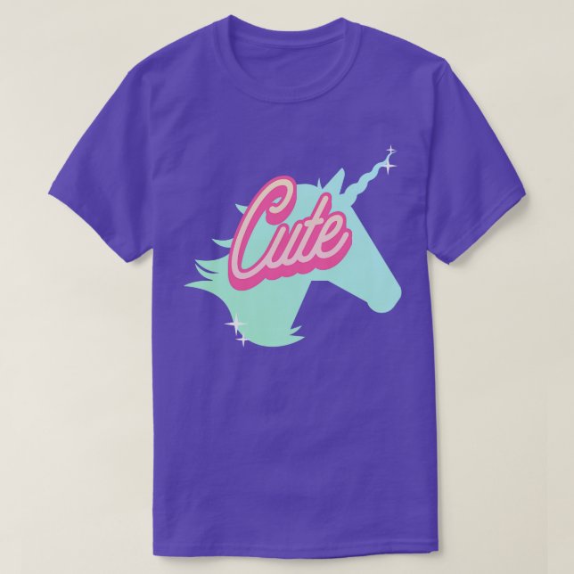Camiseta Cute Cutie Unicorn (Frente do Design)