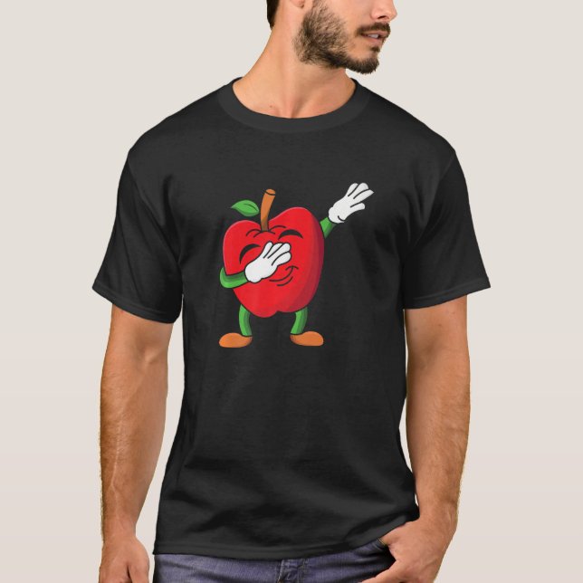 Camiseta Cute Dabbing Apple (Frente)