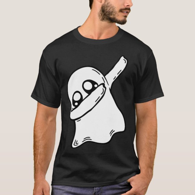 Camiseta Cute Dabbing Ghost Dab Dance Gesture Pose Hallowee (Frente)