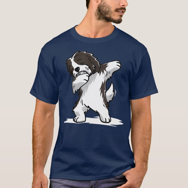 Camiseta Cute Dabbing Havanese Dog  Funny Dab Dance Gift (Frente)