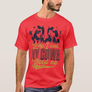 Camiseta Cute Dairy Cow Farmer Lover Breeding Farm Cattle F