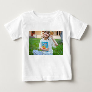 Camiseta Cute "De Volta à Escola" Retrato Infantil de Bebê